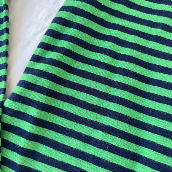 Boden The Hamptons Long Sleeve Scoop Neck Top, Green and Navy, 10 - Picture 8 of 11